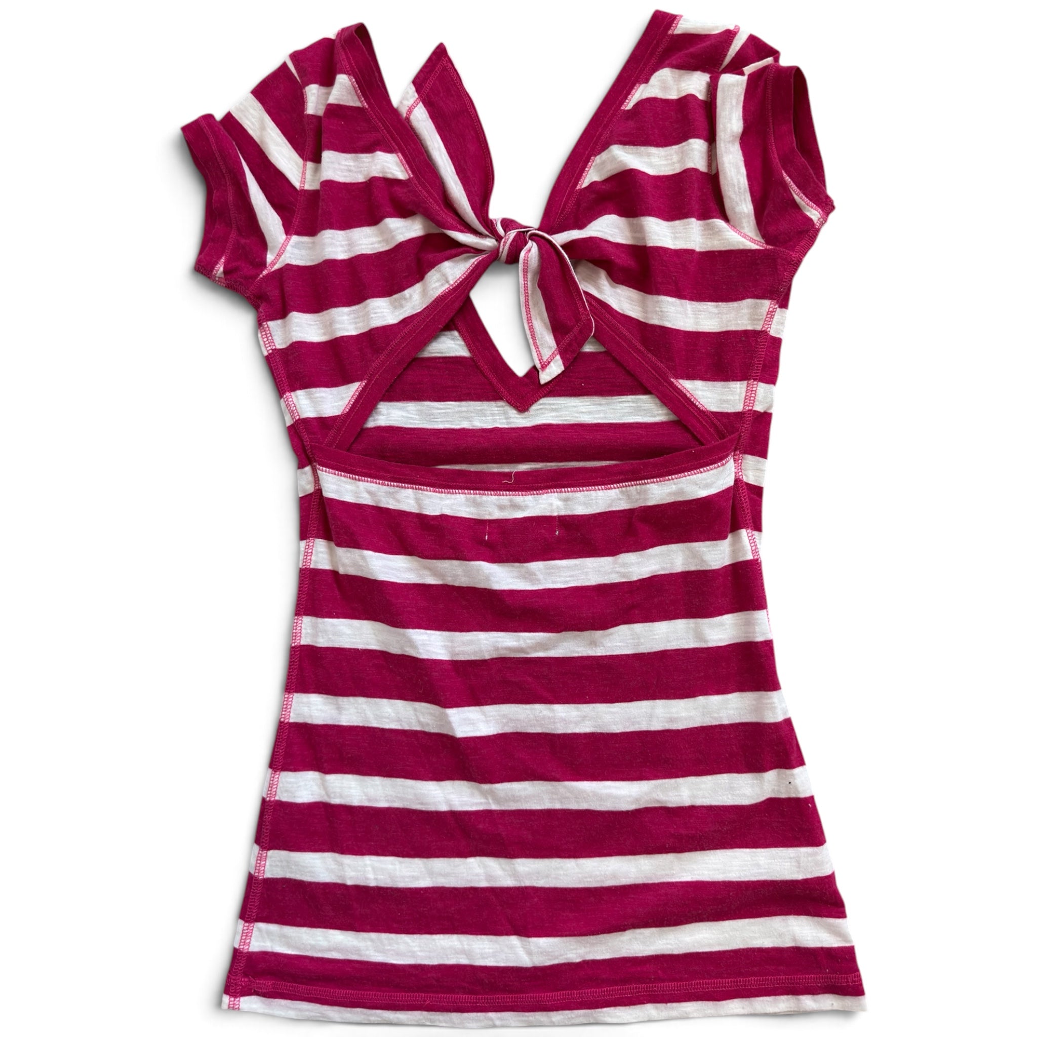 Vtg hollister striped open back top (S/M)