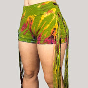 Tie Dye Fringe Festival Shorts (S)