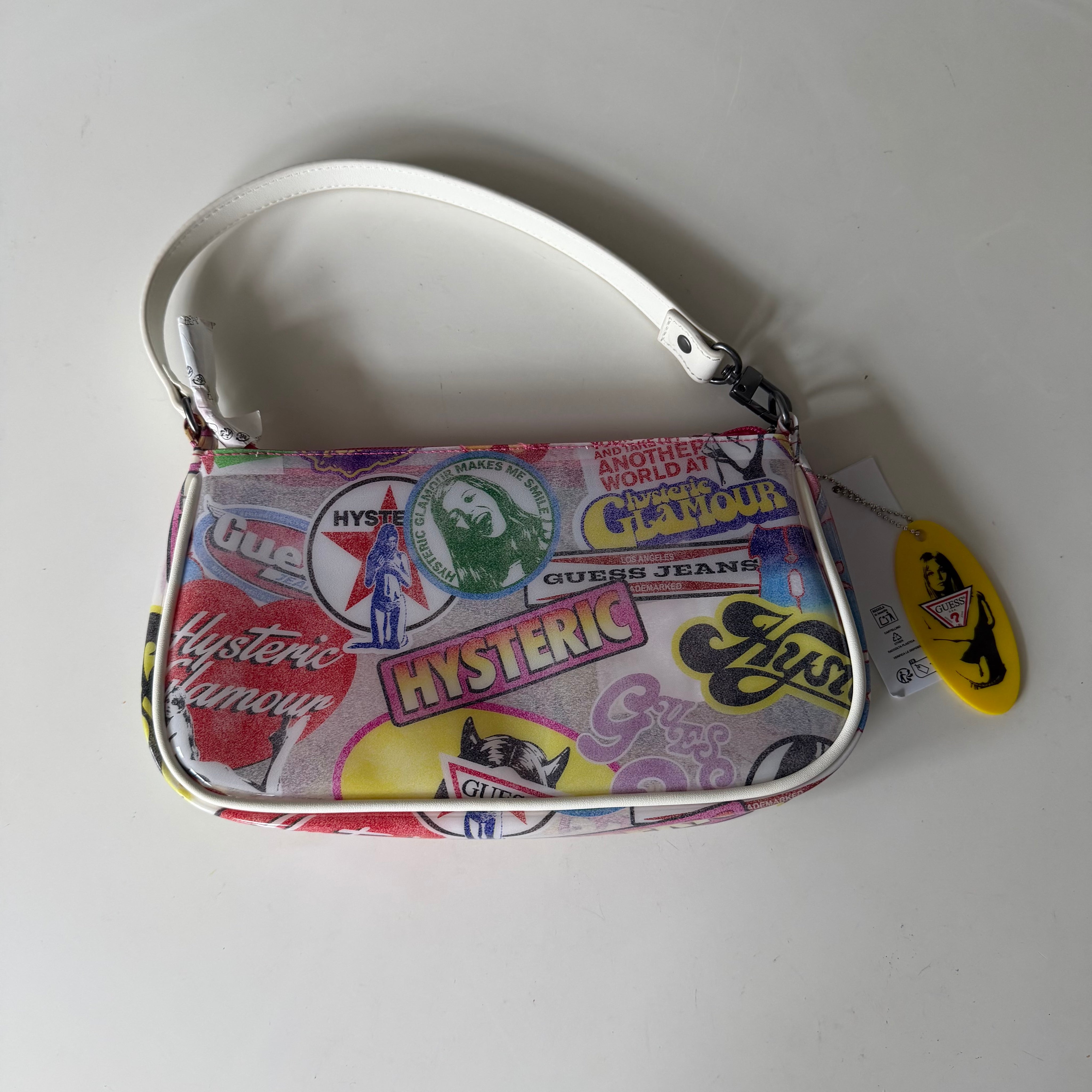 Guess jeans x Hysteric Glamour Printed Baguette Shoulder Bag Y2K Archival Collection