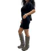 Vintage Black Avant Garde Mini Dress (S)