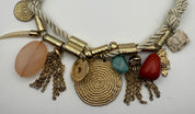 Gold Charm Rope Necklace