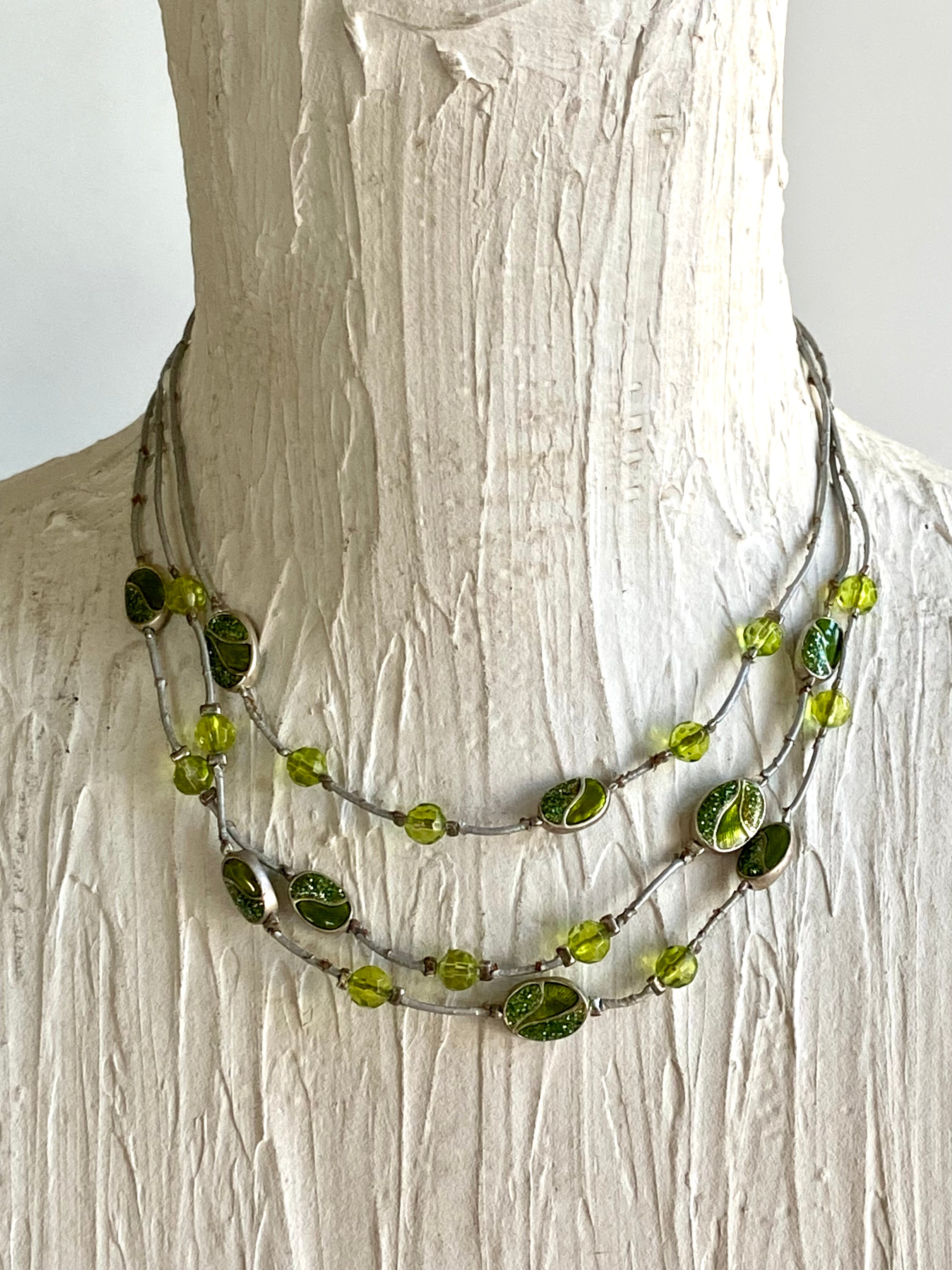 Lime green choker