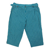 Teal Pinstripe Capris (1XL)