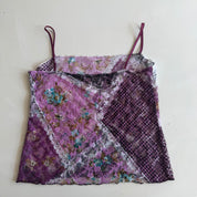 Y2K Patchwork Lace Tank (M)