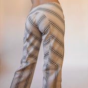 Y2K Stripy Ribbon Flares (XS)