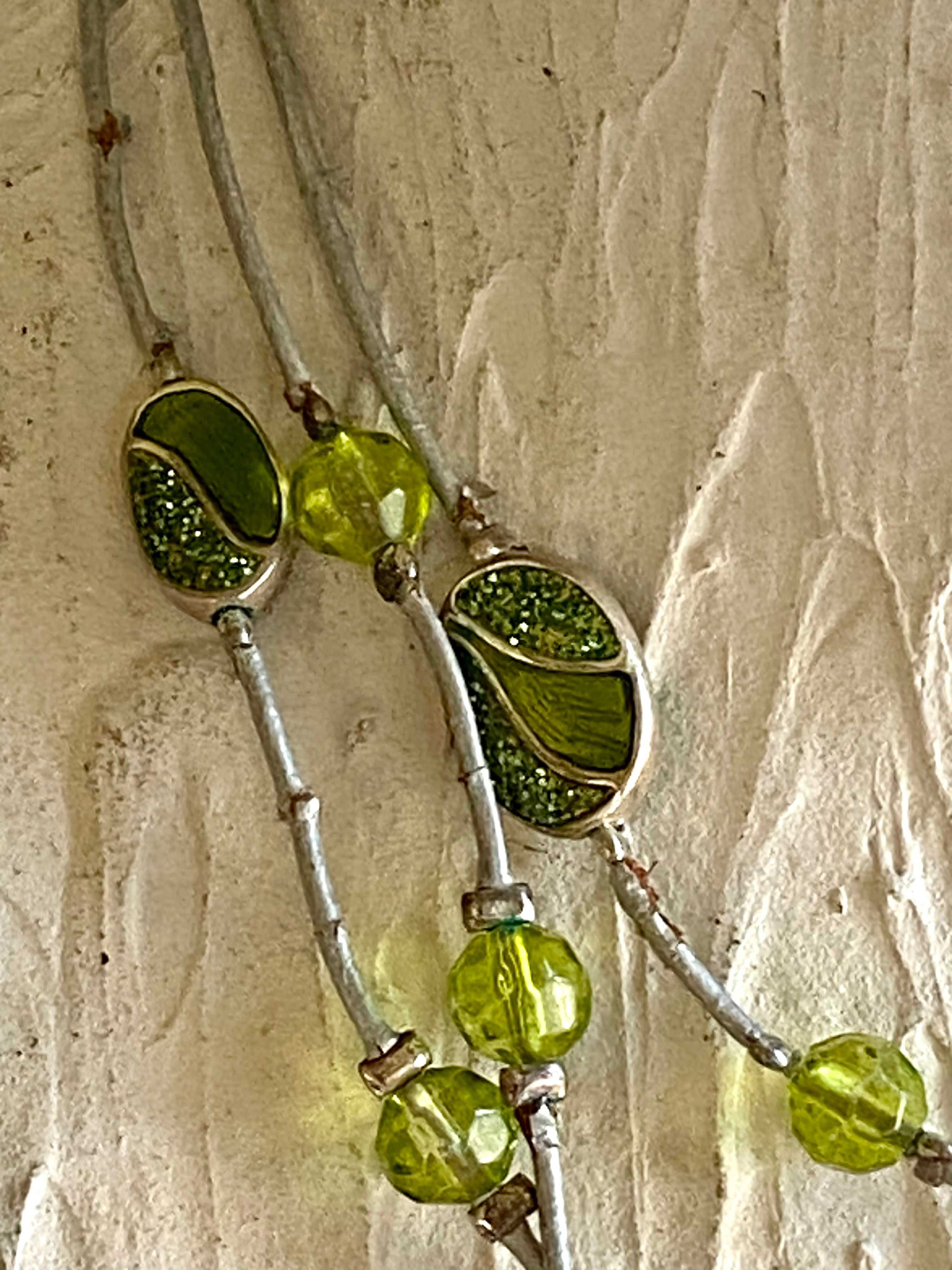 Lime green choker