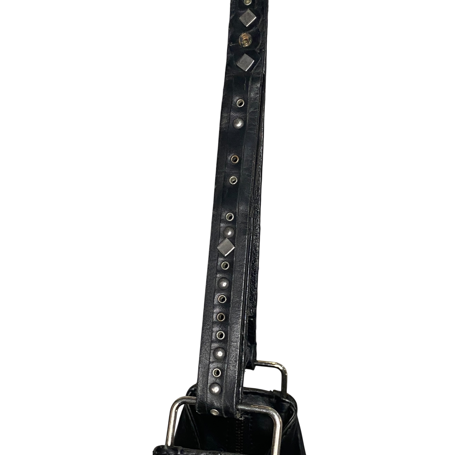 Vintage Black Leather Diesel Bag