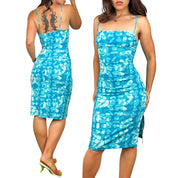 Vintage BCBG Abstract Print Midi Dress (XS)