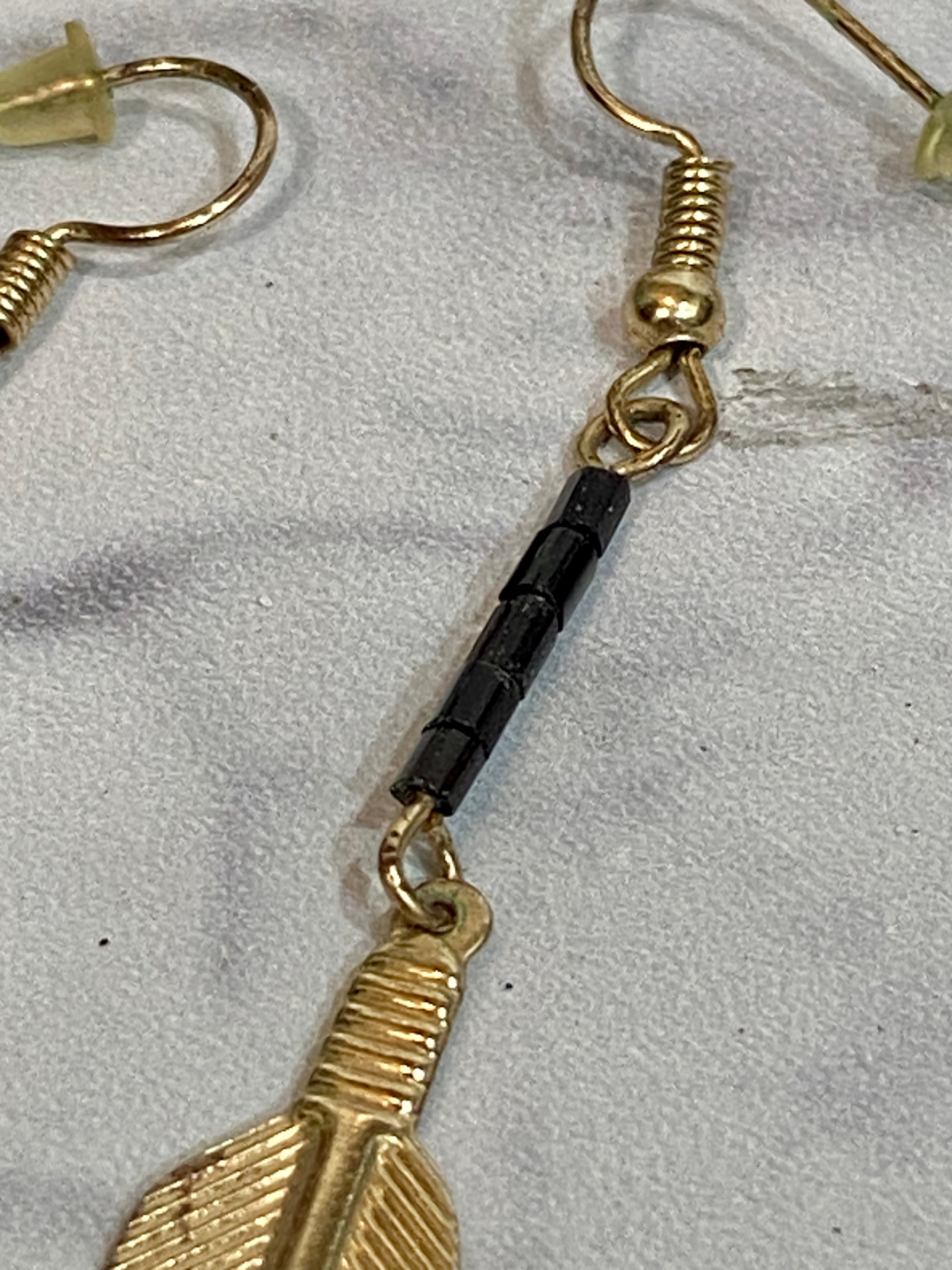 Feather earrings