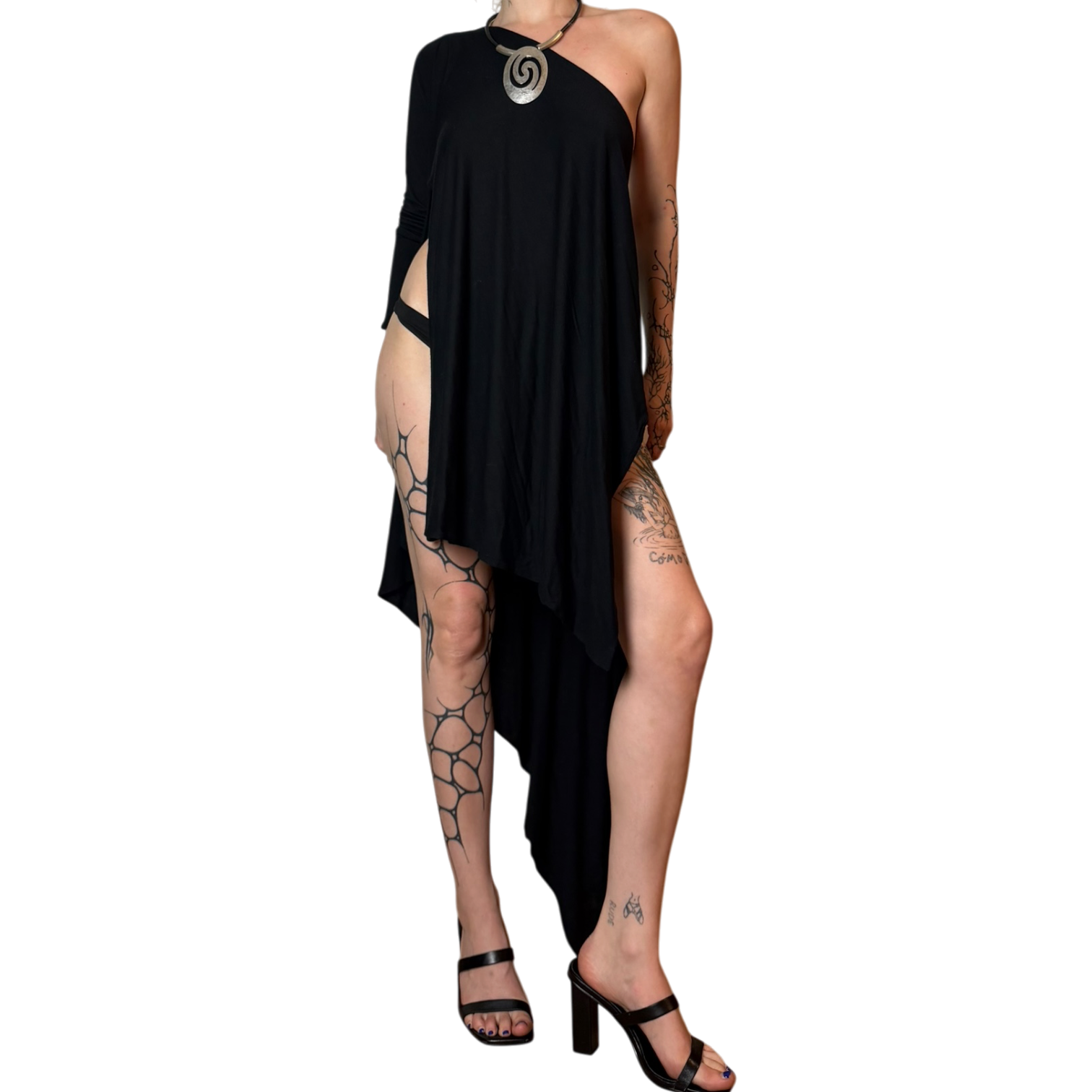 Asymmetrical Archive Style Dress (S)