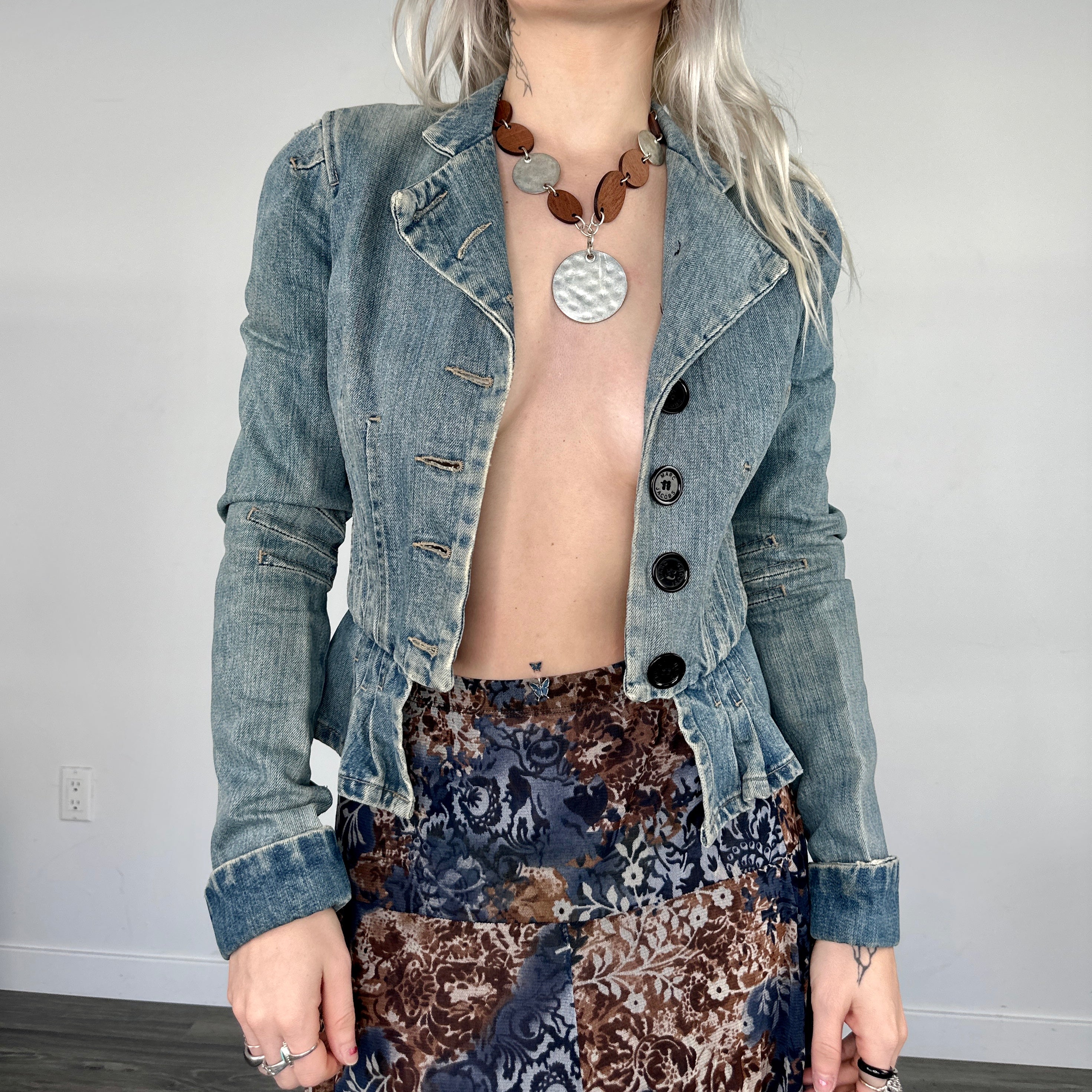 Marc Jacobs Denim Fitted Jacket (S)