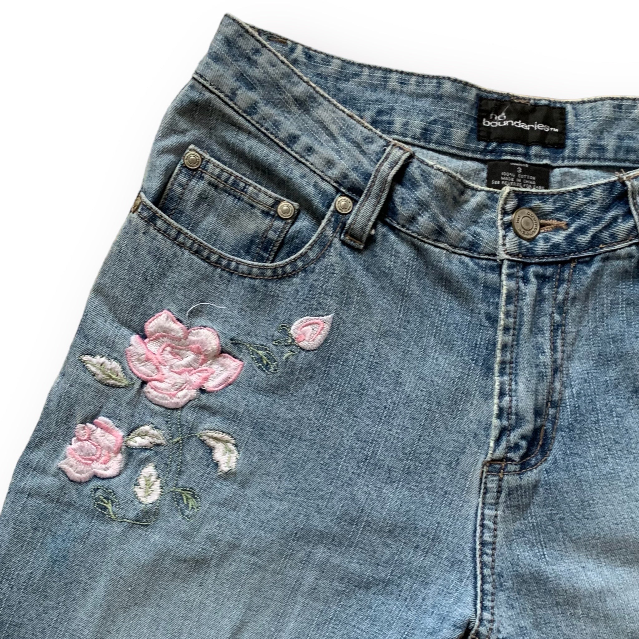 Y2K Rose Jeans (XS)