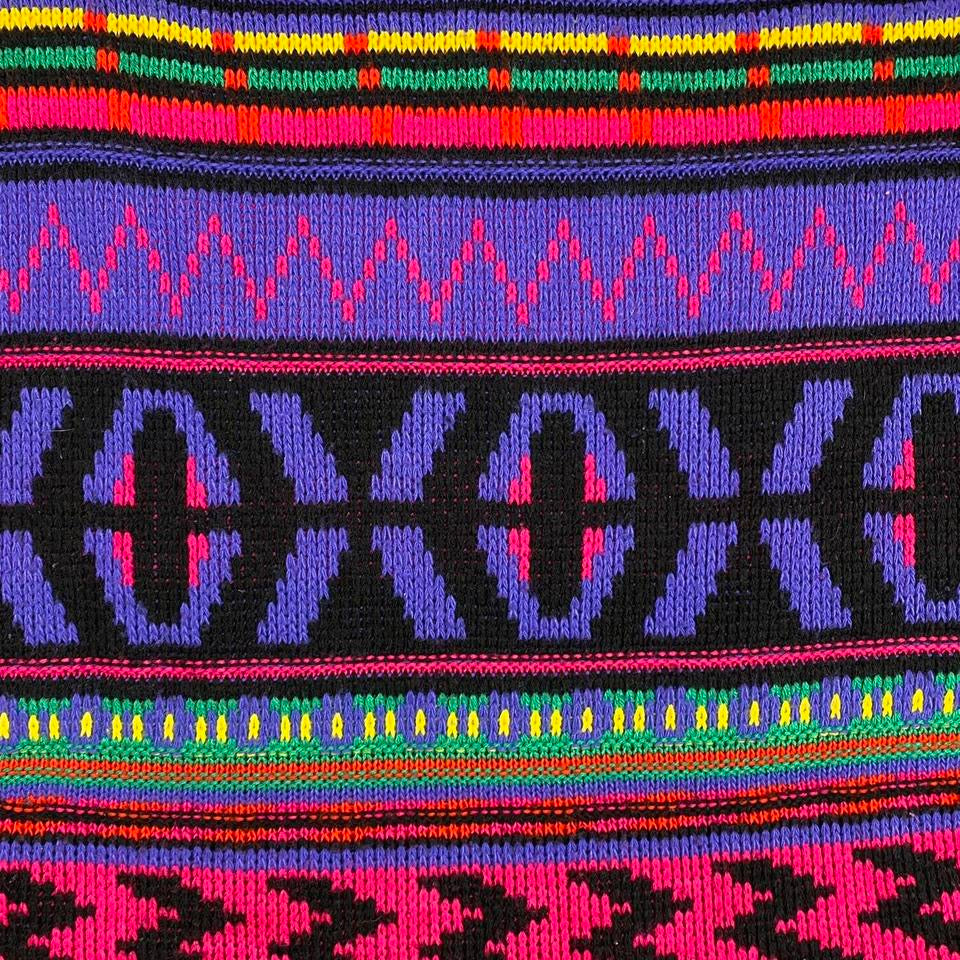 90s Cozy & Colorful Turtleneck Sweater (M)