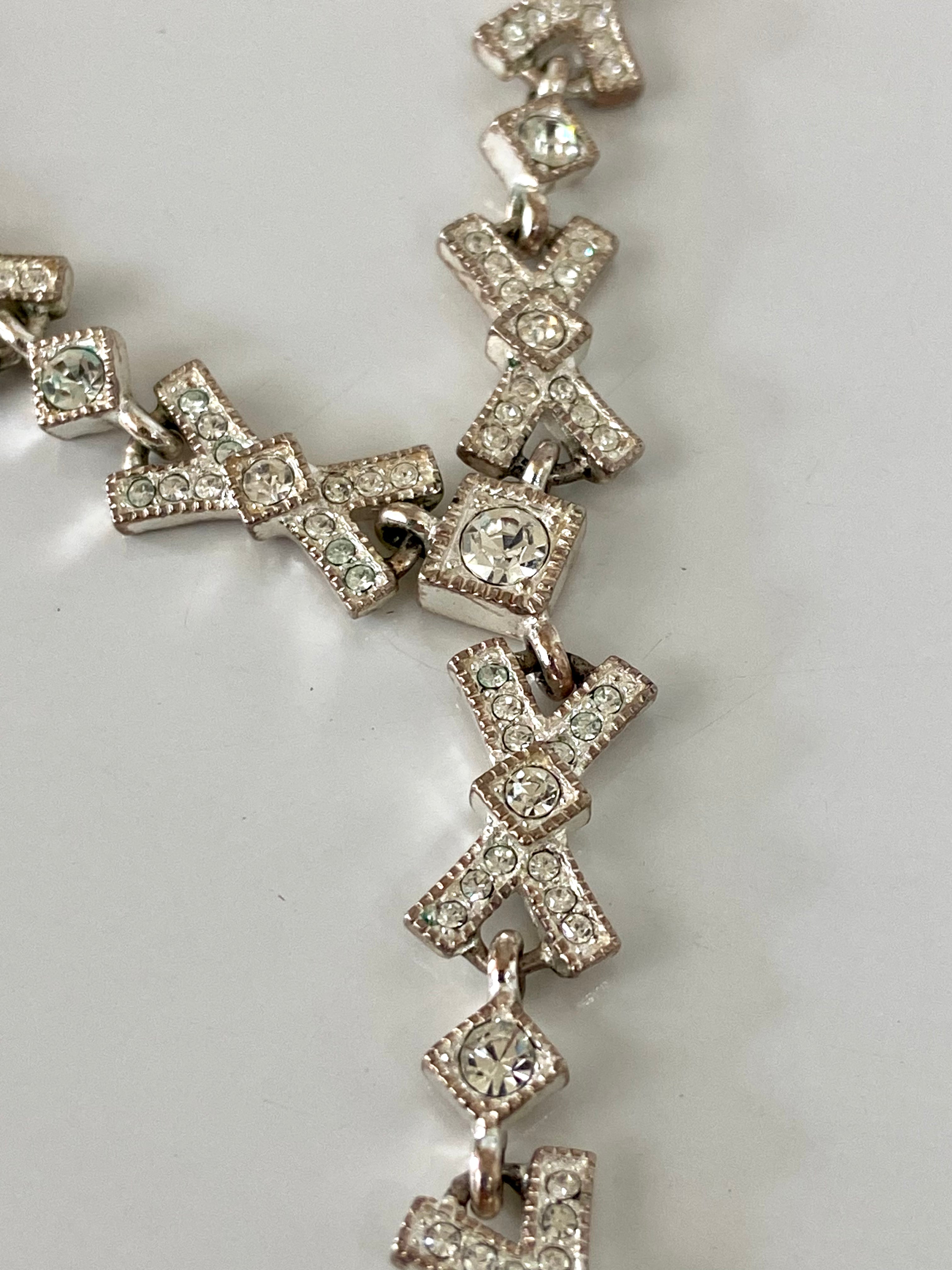 Napier rhinestone choker