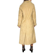 Vintage Faux Fur Lined Shearling Trench Coat (S/M)