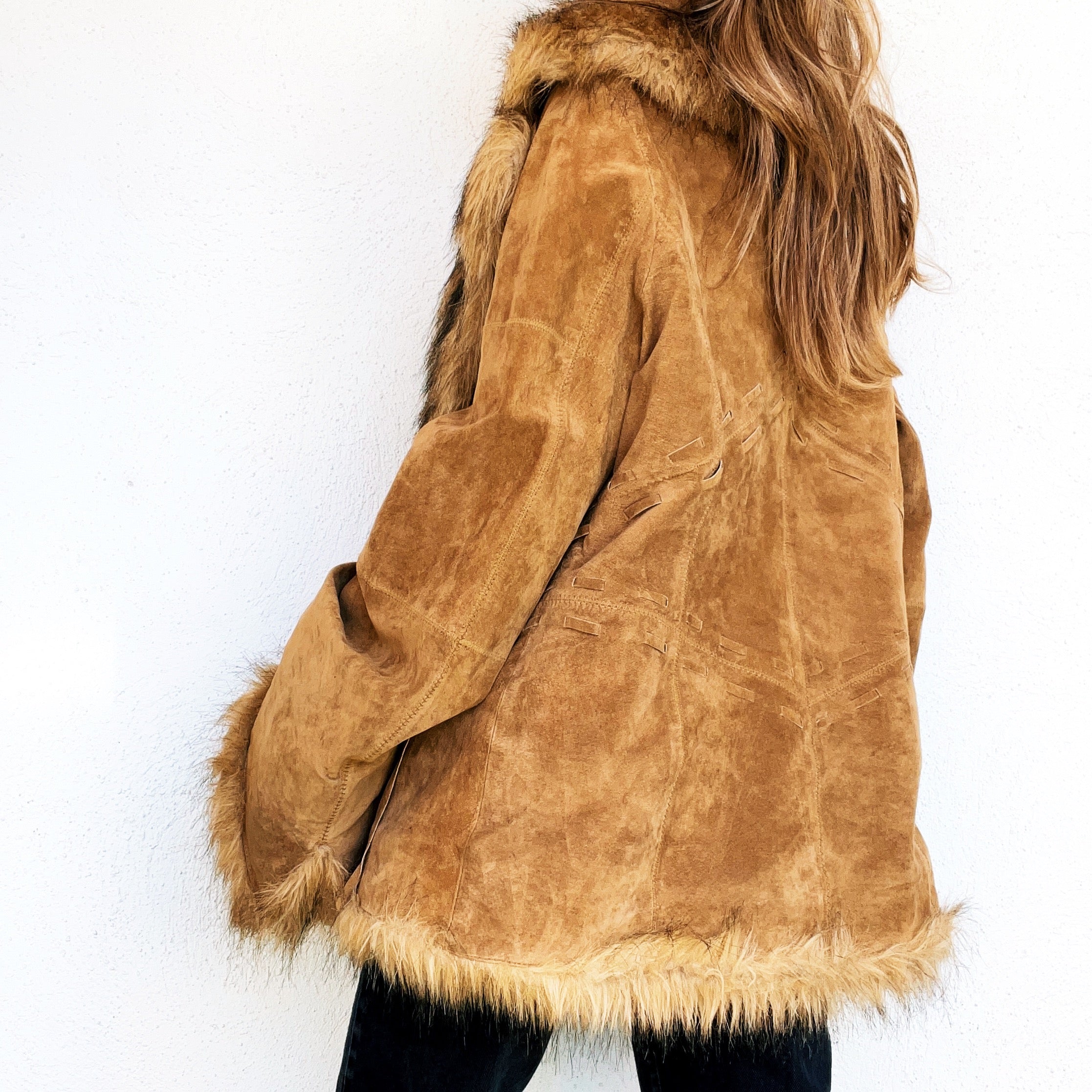 Genuine Suede Penny Lane Coat - Large