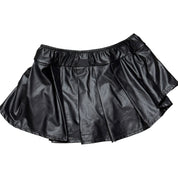 Y2K mini pleather skort (S)