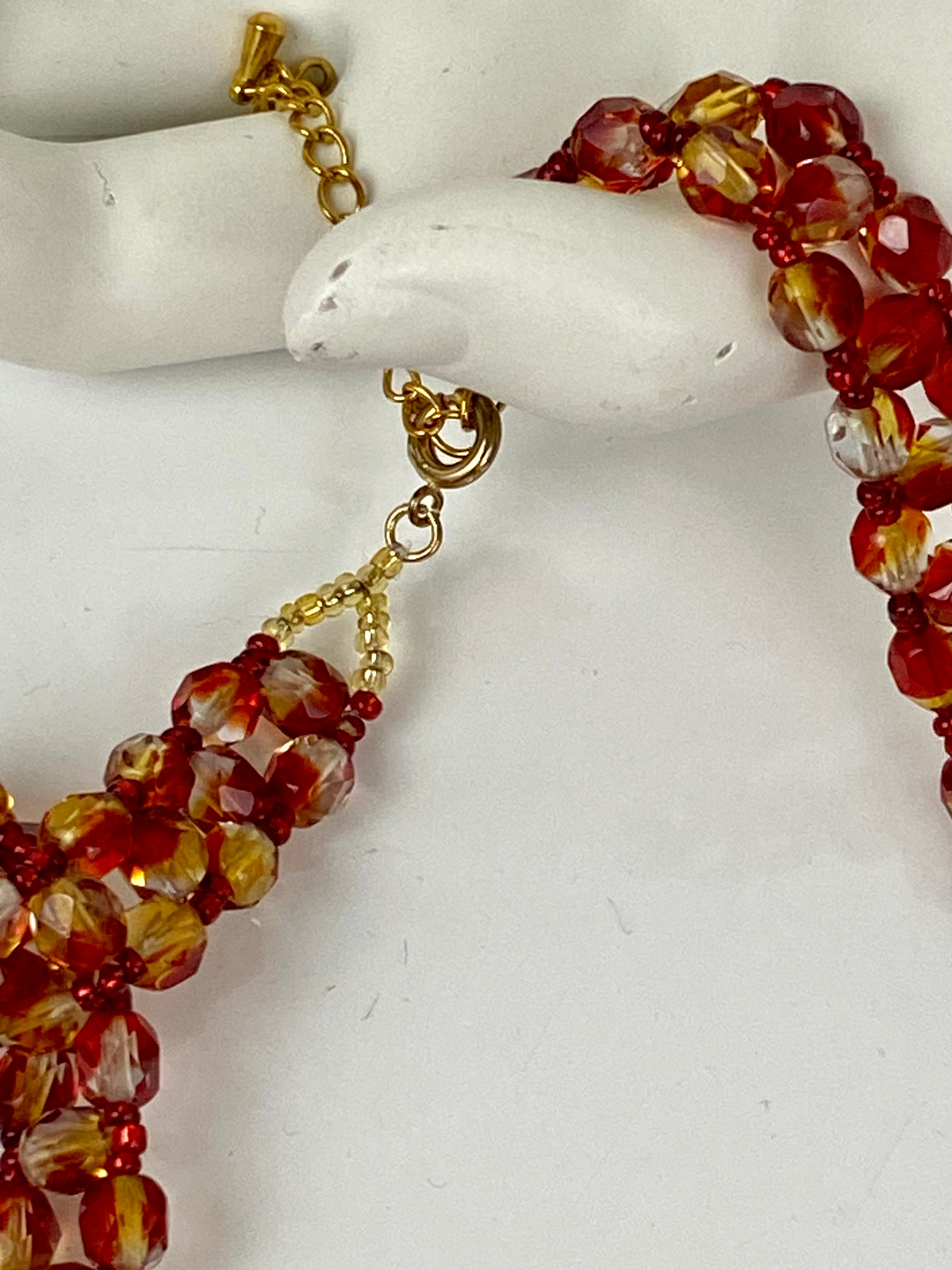 Red beads choker