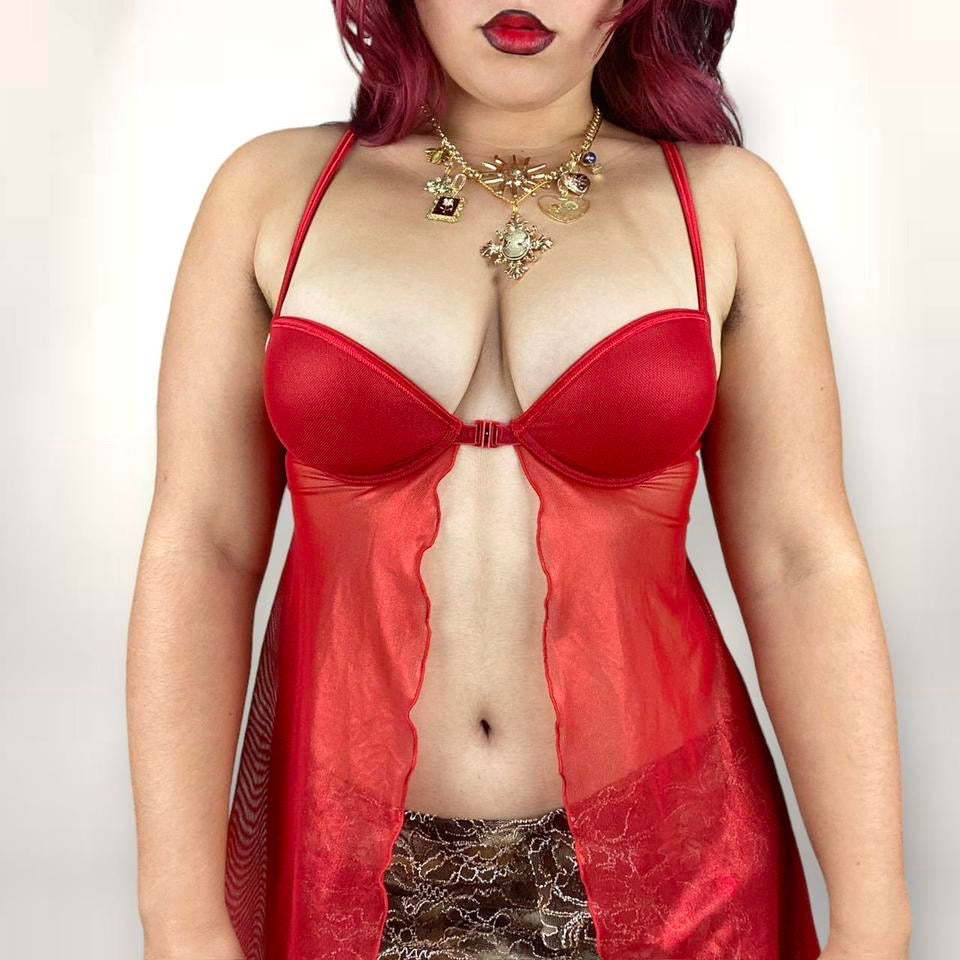 Y2K Babydoll Bustier (M)
