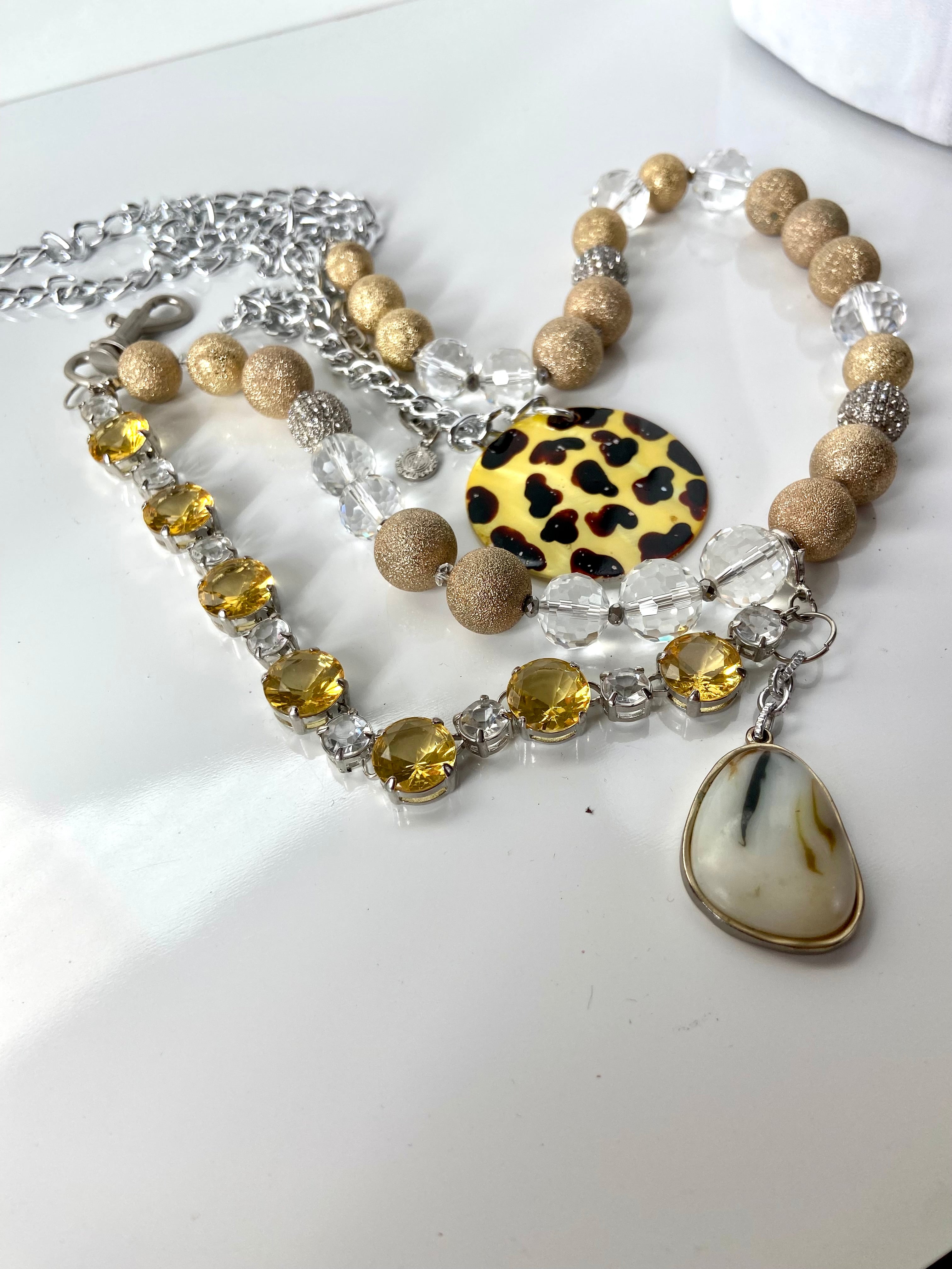 Beads & rhinestone belt