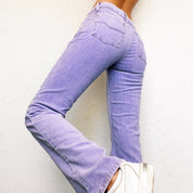 Lavender Corduroy Pants - XS