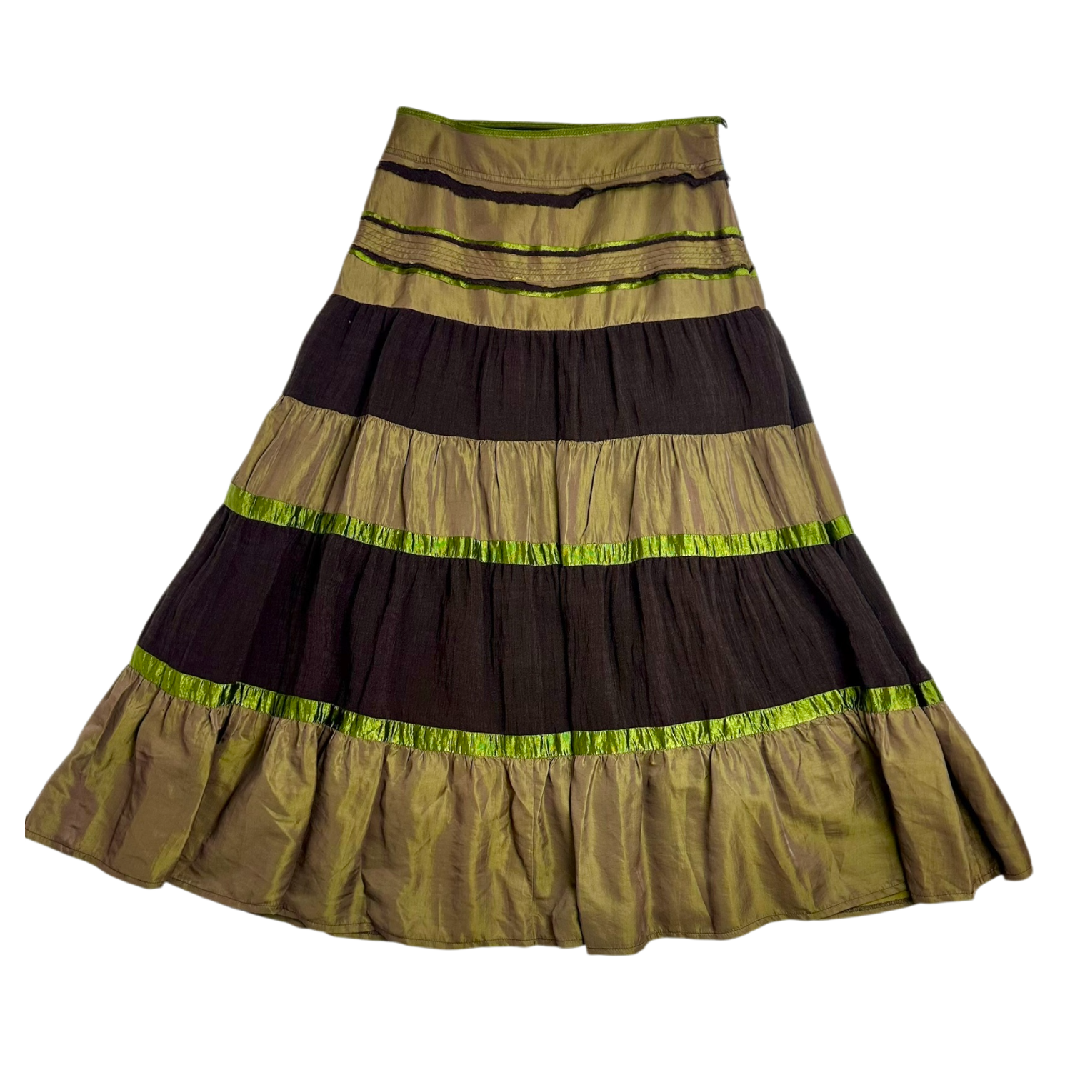 Vintage Boho Fairy Maxi Skirt (XS)