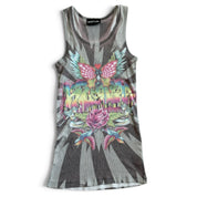 Y2K Hustler AOP ribbed graphic tank (S/M)