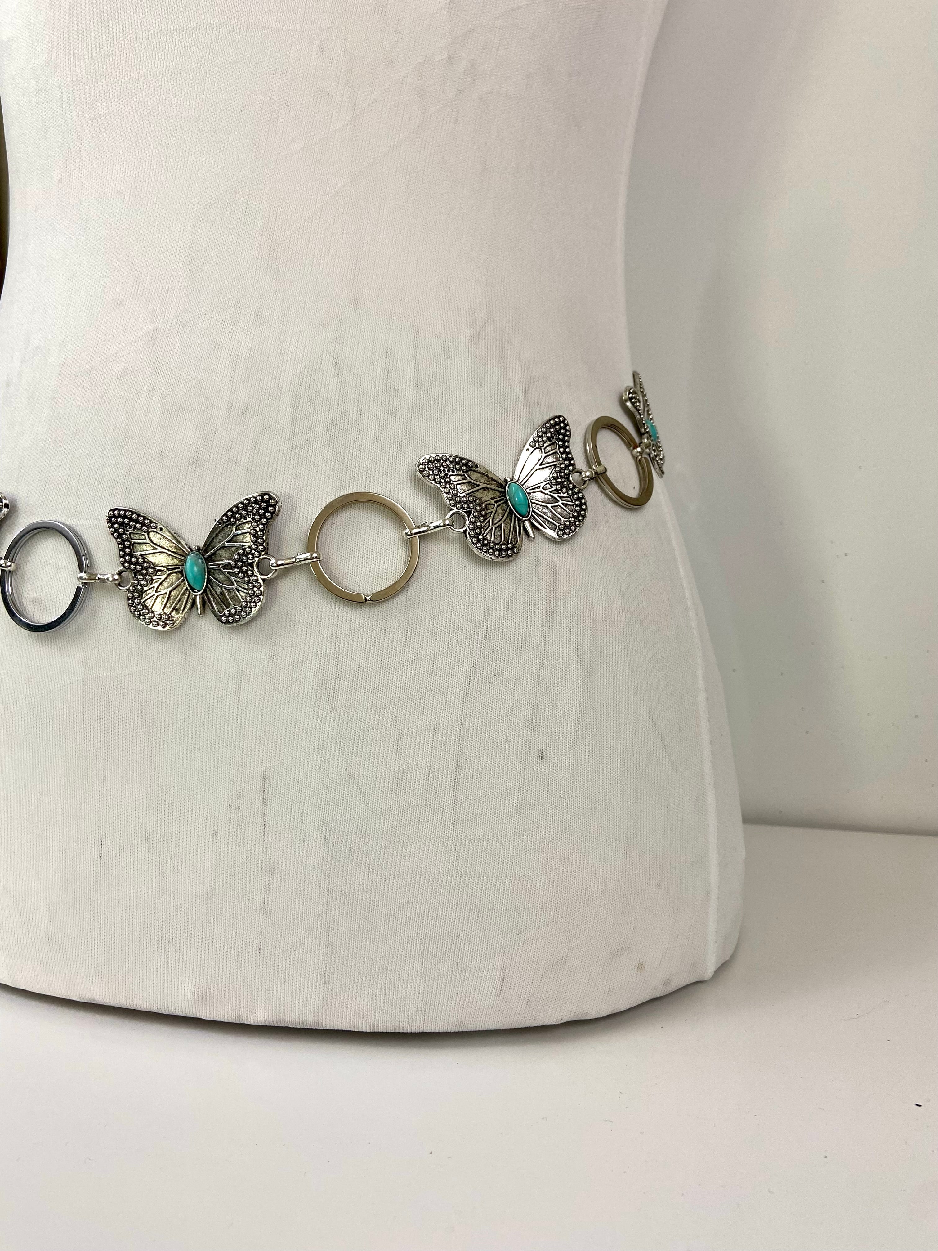 Turquoise butterfly 🦋 belt