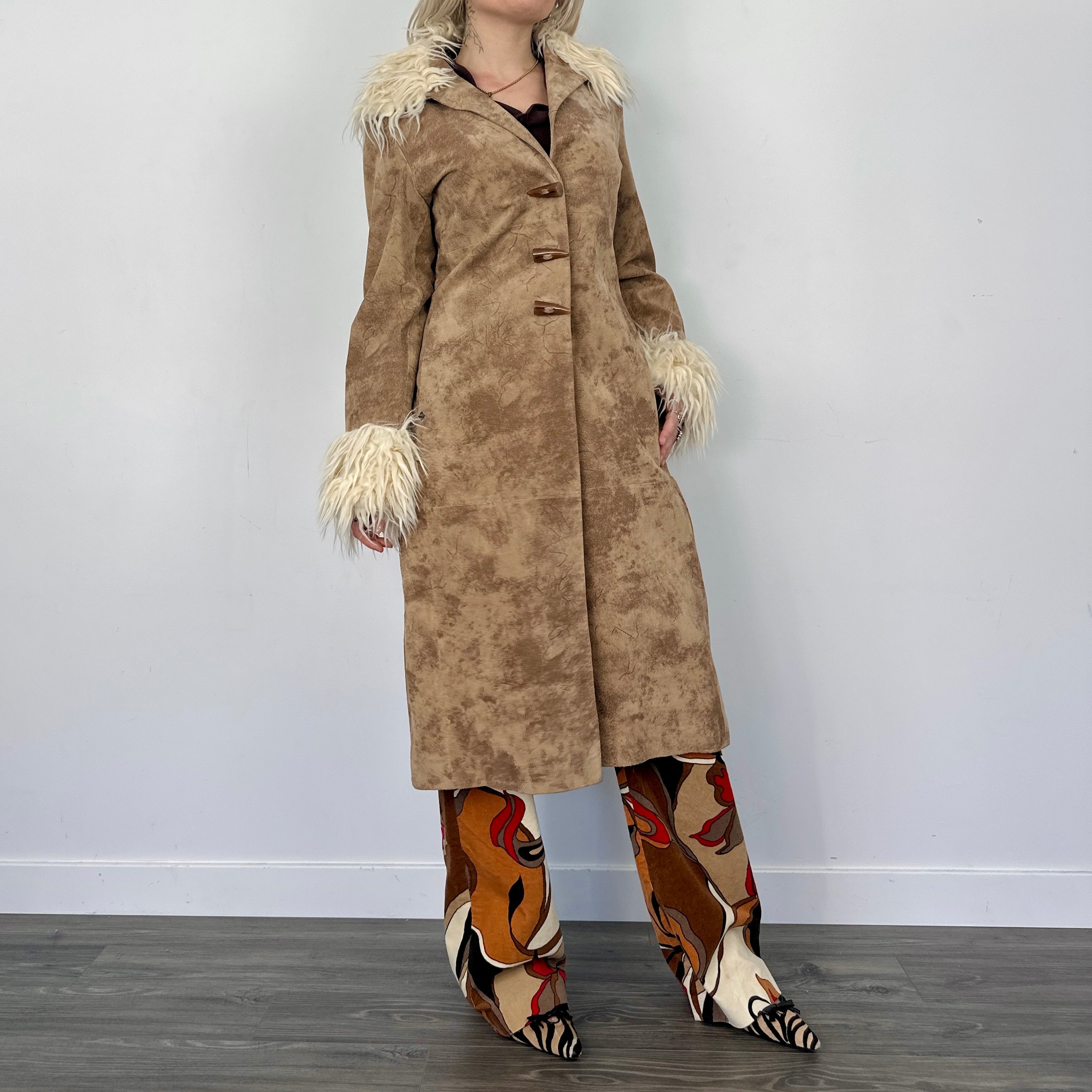Penny Lane Afghan Embroidered Coat (M)