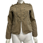 Vintage Beige Military Napoleon Jacket (S)