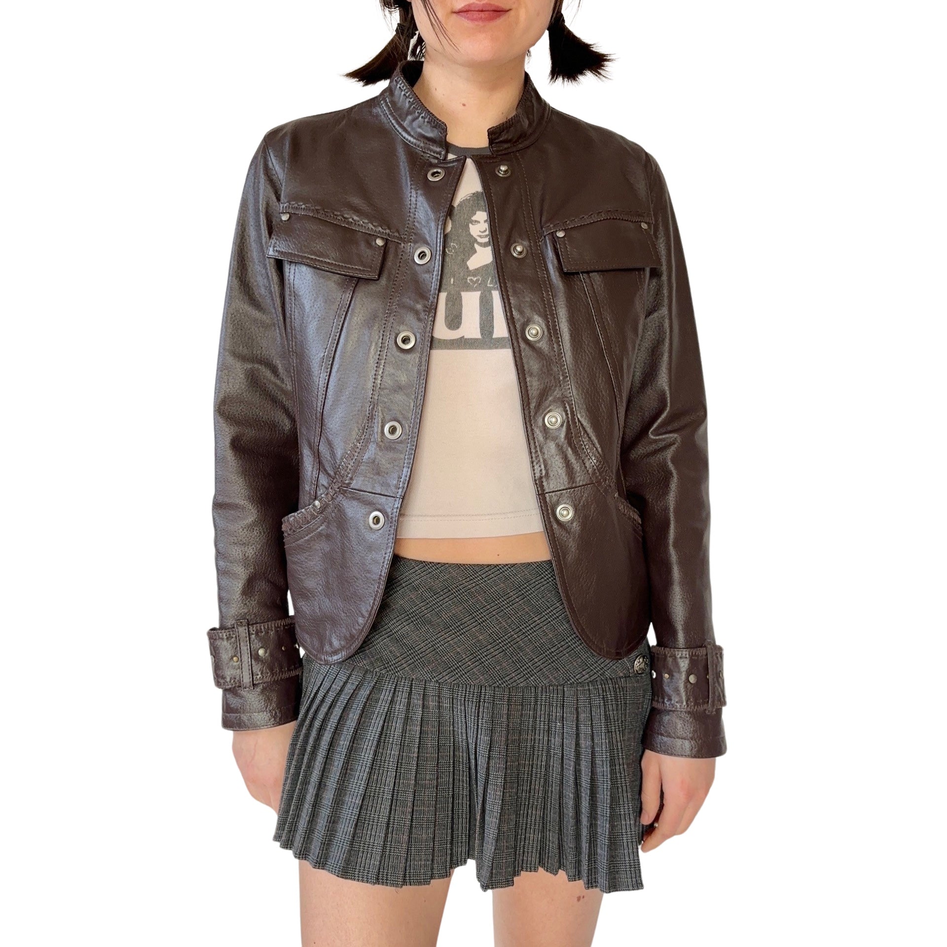 2000s Genuine Leather Jacket (S)