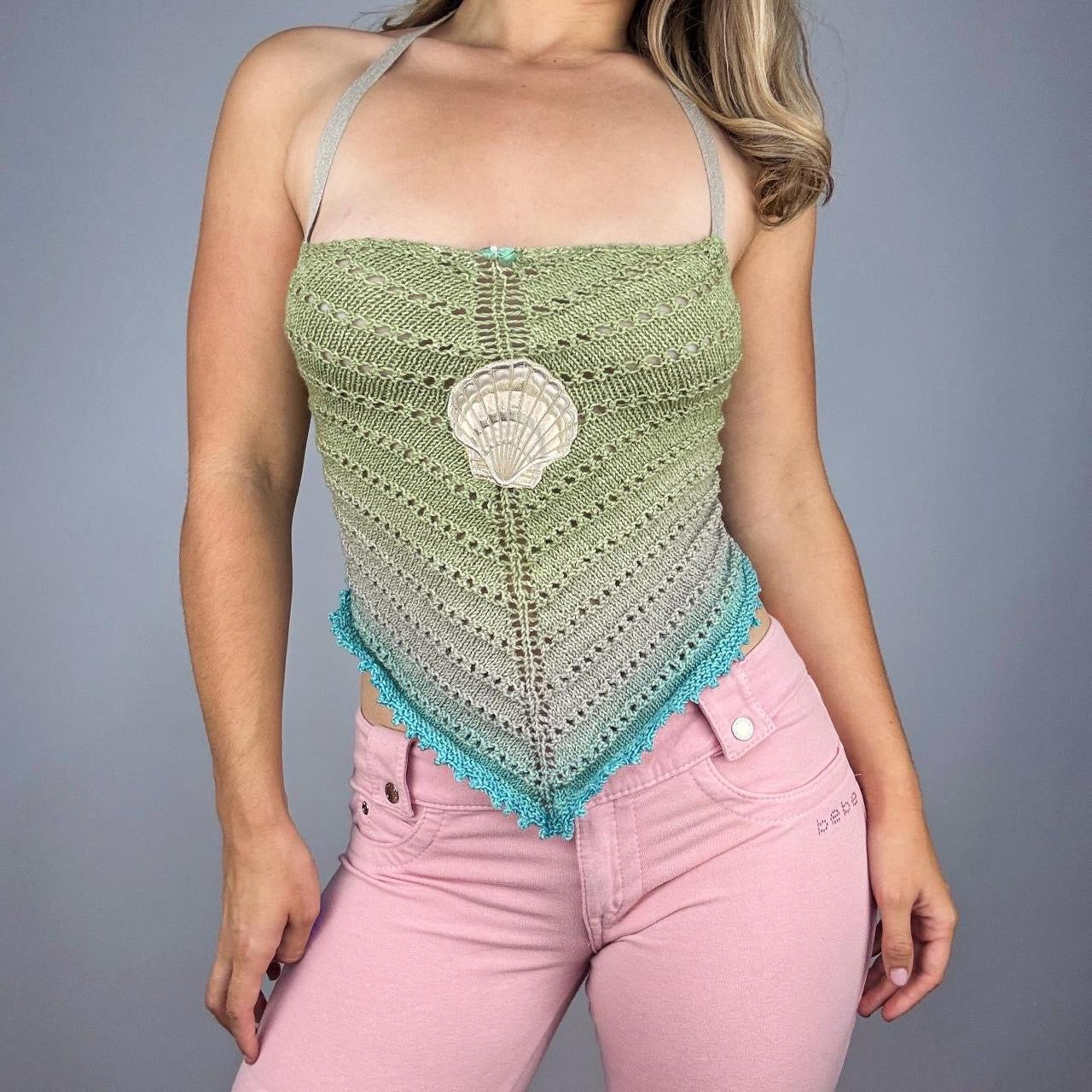 Upcycled Mermaid Festival Top (M)