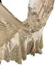 Cache Satin Gold A-line Dress