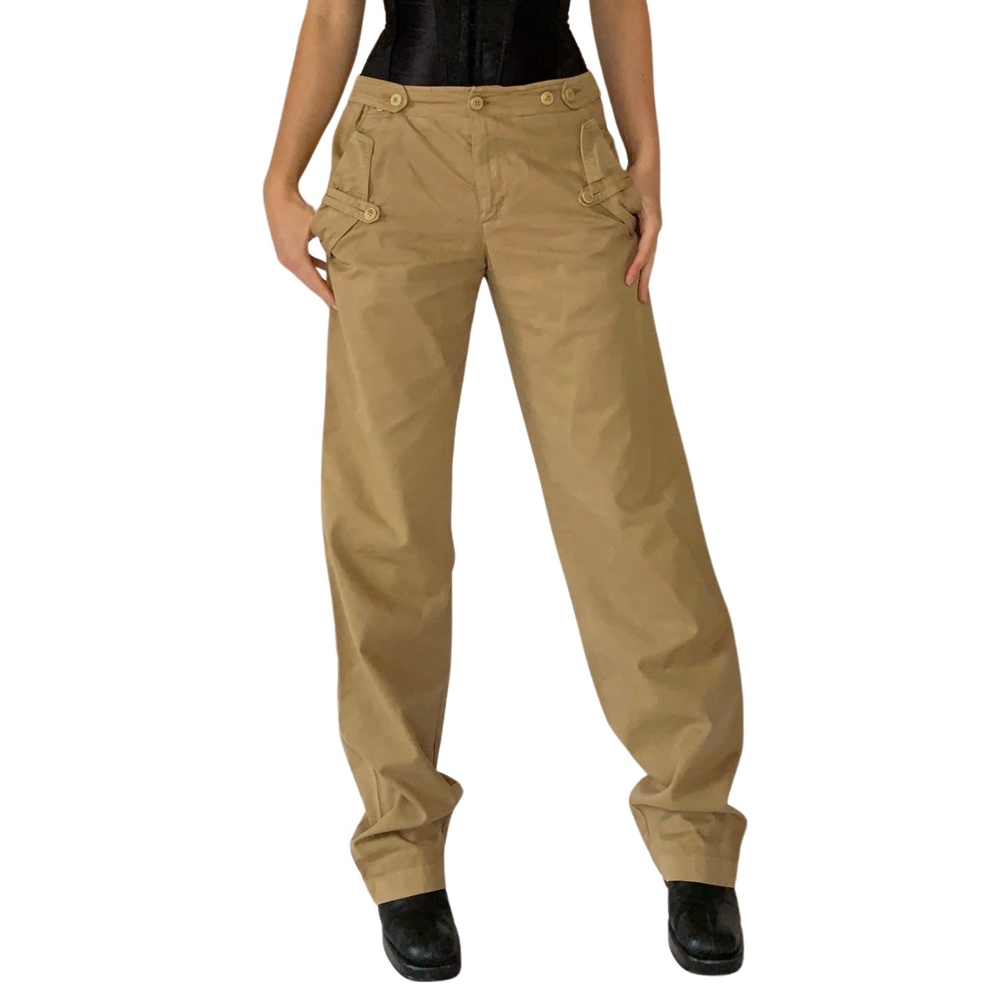 2000s Khaki Trousers (S)