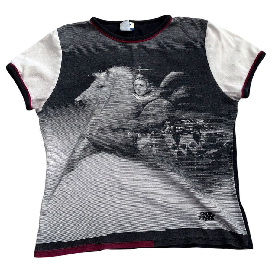 Cheval theatre Cirque du Soleil graphic print shortsleeve (XL)