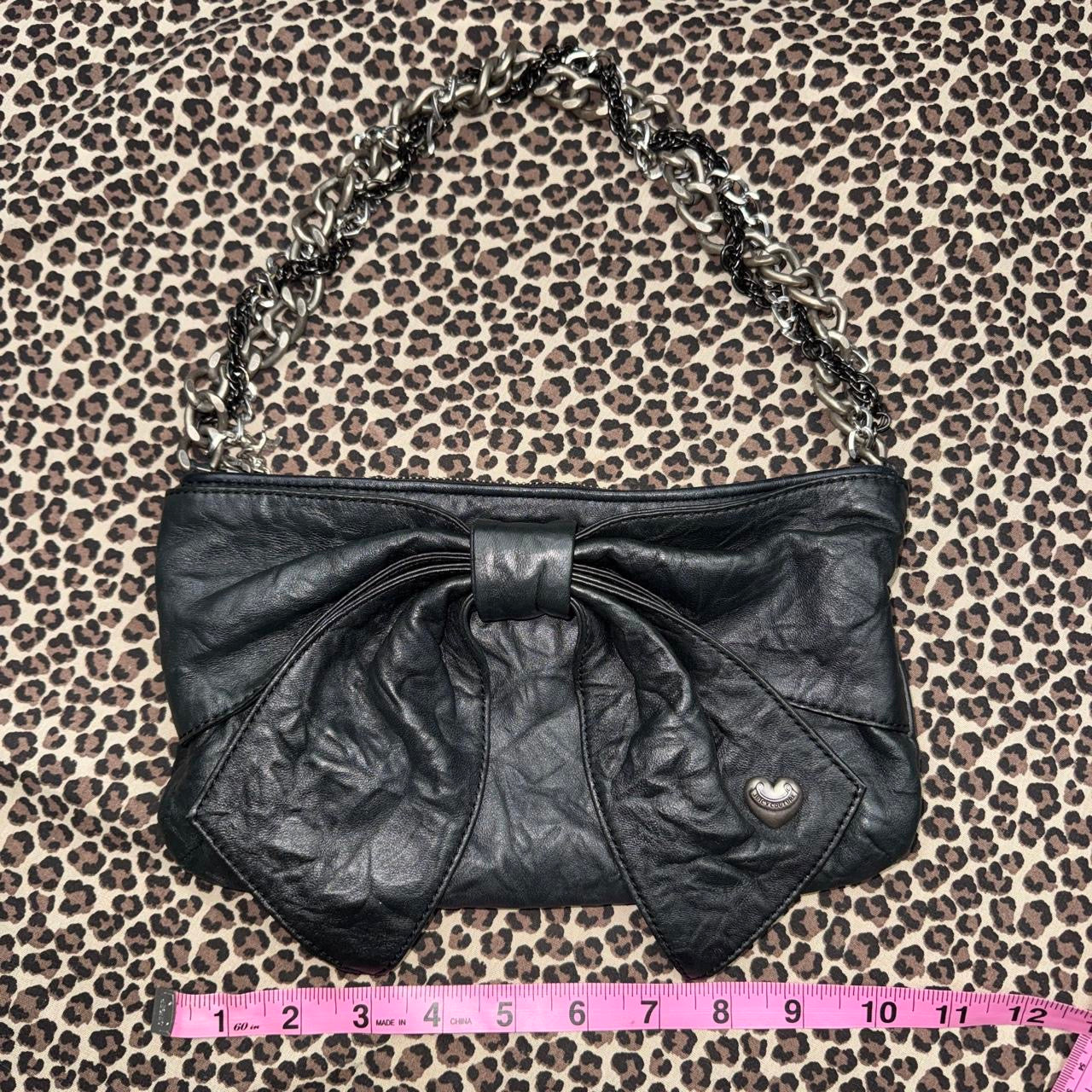 Juicy Couture Lamb Leather Bow Bag