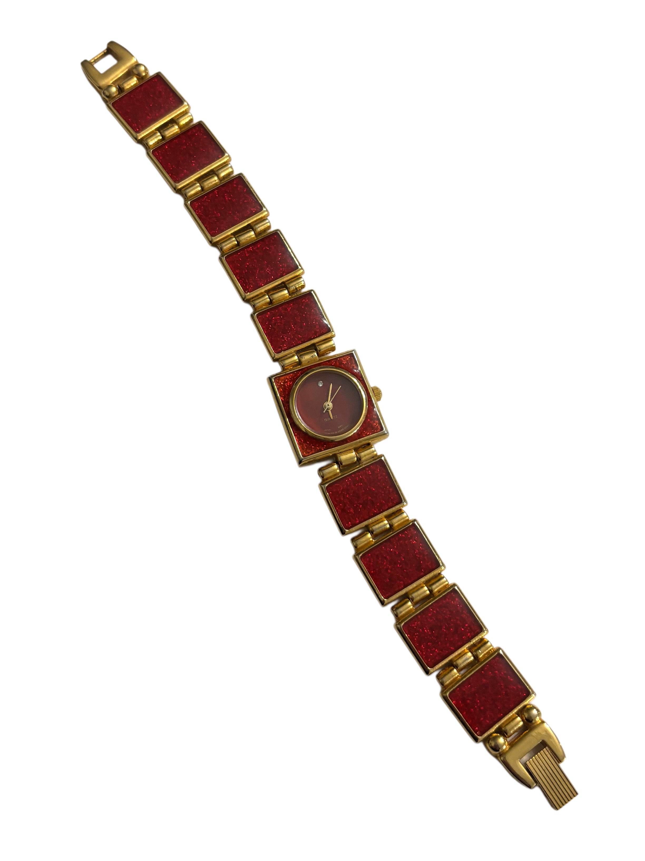 Retro Red Sparkle Watch