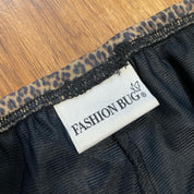90s Mesh Leopard Skirt (S/M)