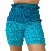 Vintage Aqua Ruffle Bloomers (S/M)