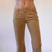 Y2K Suede Leather Pants (XS)