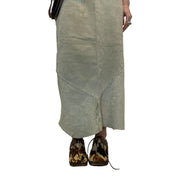 Vintage Real Suede Boho Midi Skirt (S/M)