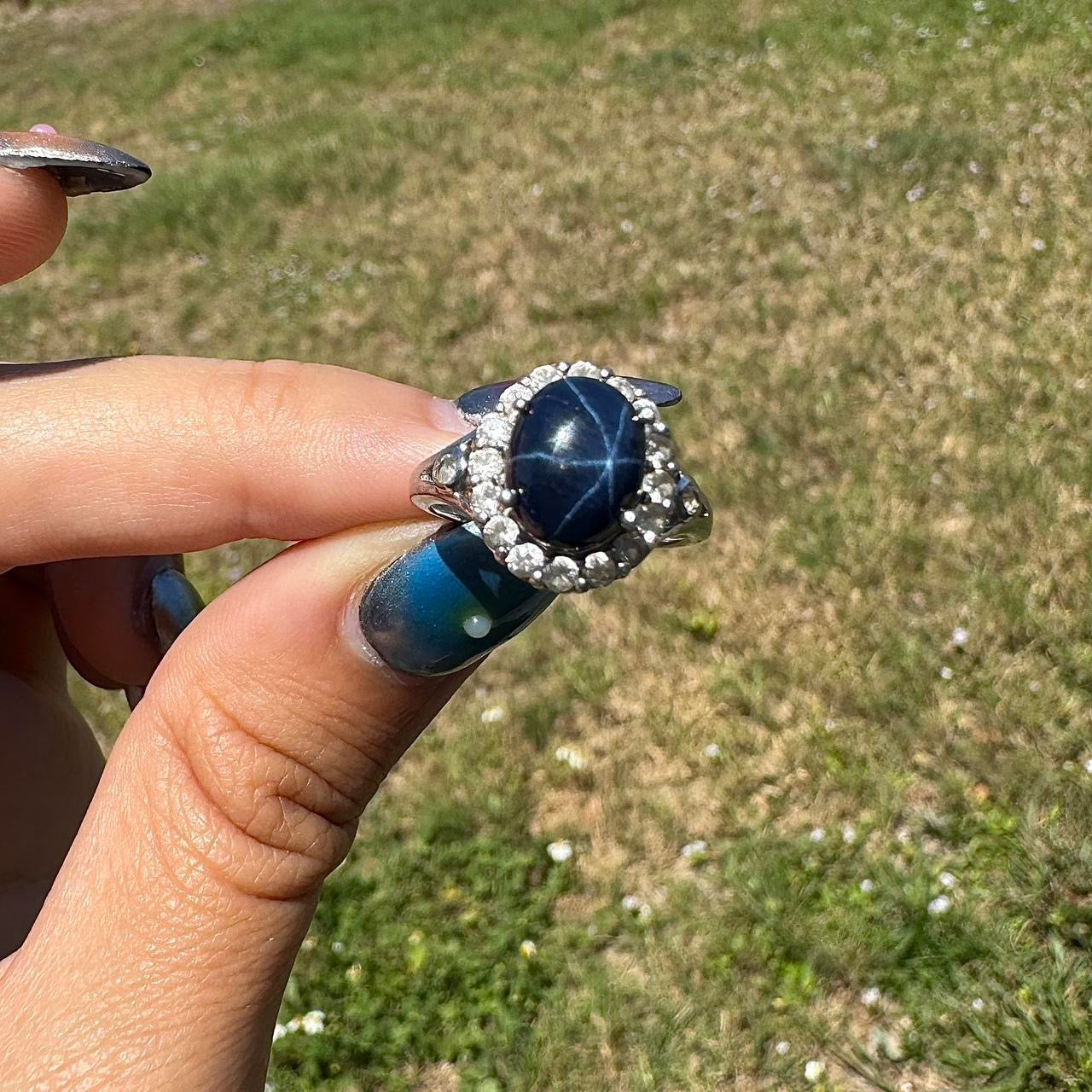 Sterling Silver Star Sapphire Ring (6)