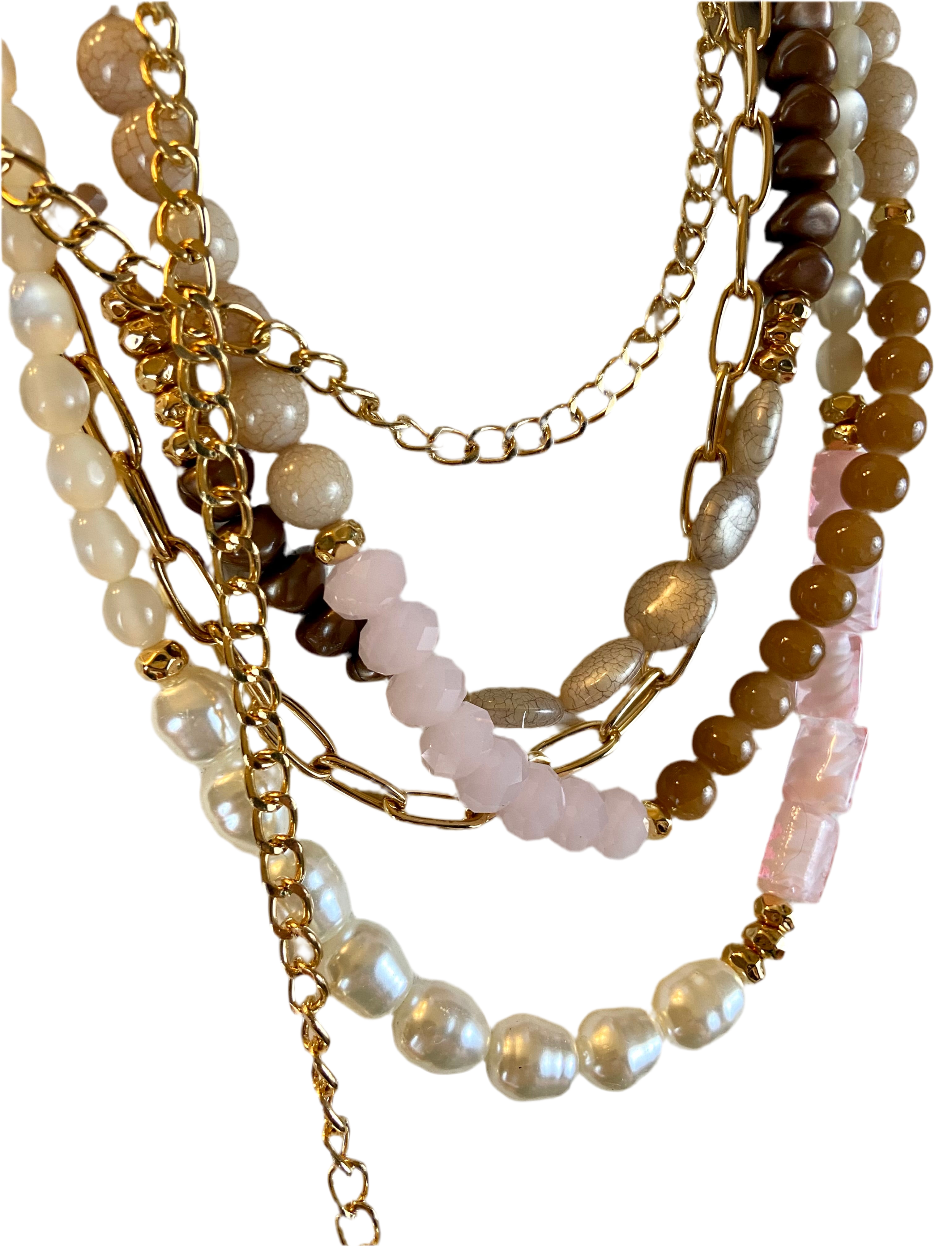 Luxury beads layered belt