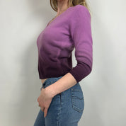 Vintage Ombré Pink & Purple Sweater (S)