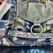 Kathy Van Zeeland army print shoulder bag