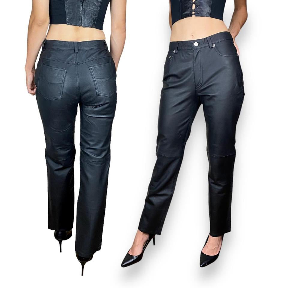 90s Genuine Leather Pants (S)