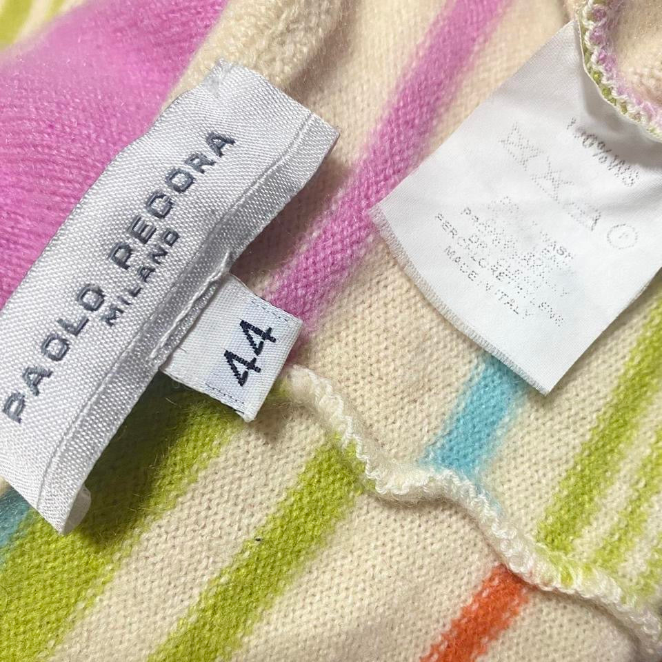 2000s Candy Striped Cashmere Sweater (S)