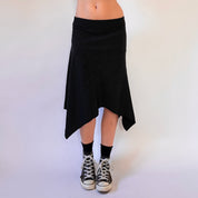 90s Asymmetrical Pinstripe Skirt (S/M)