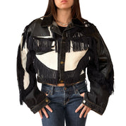 80s Custom James Dean Fringe Jacket (M)