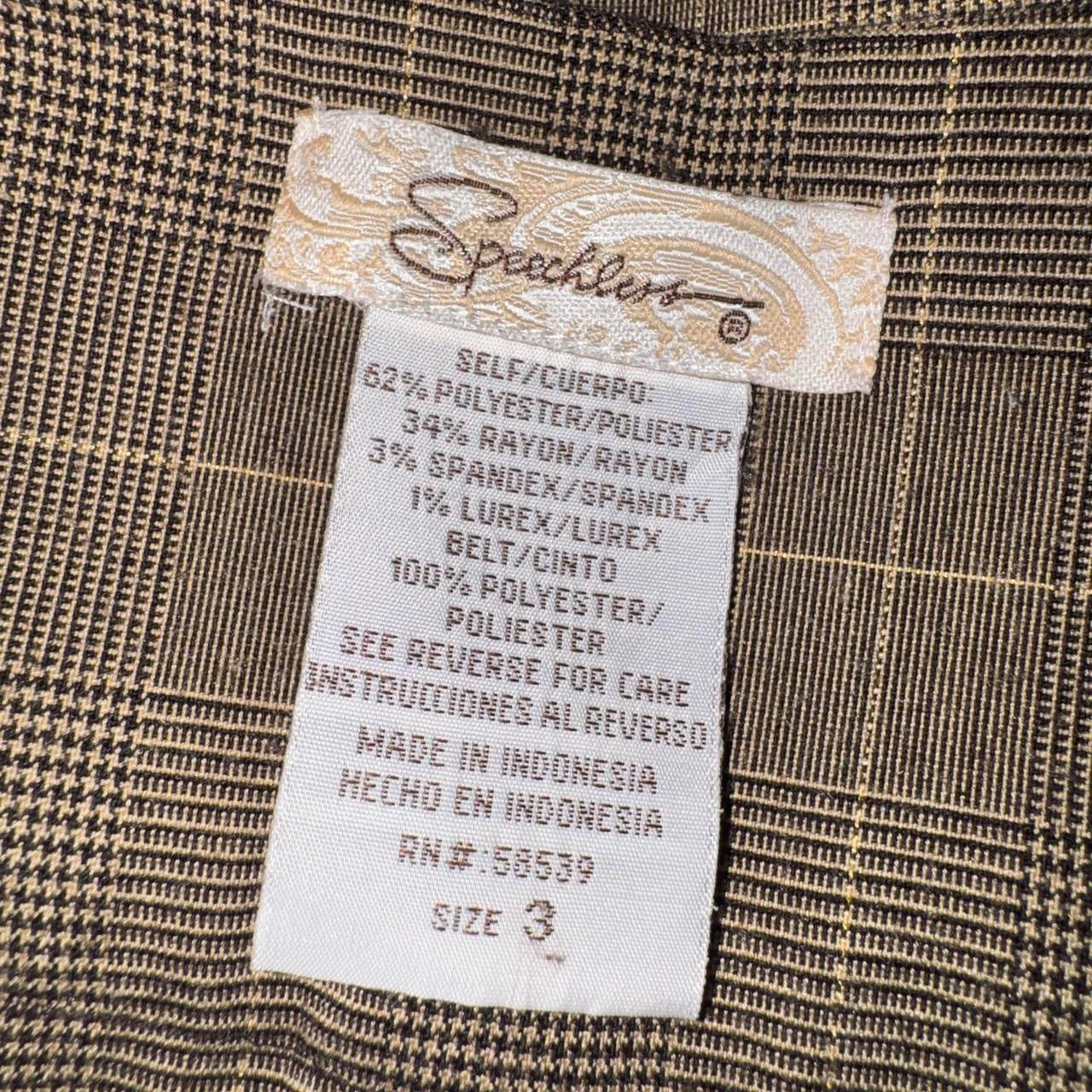 Brown Plaid Gaucho Capris (S)